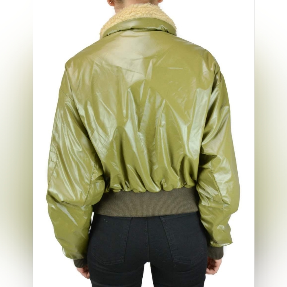 NWT R13 Cropped Garage Flight jacket - Picture 2 of 8